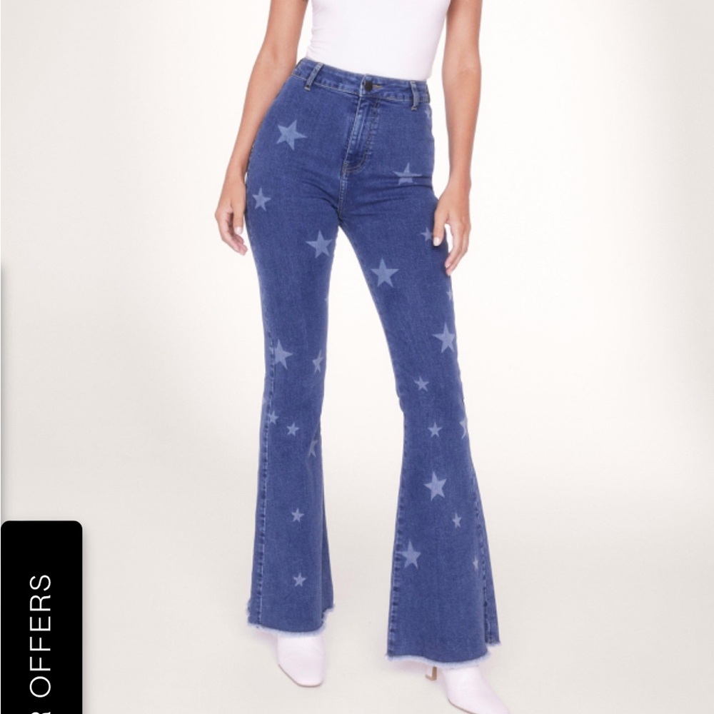Star ⭐️ Flare Nasty Gal Jeans